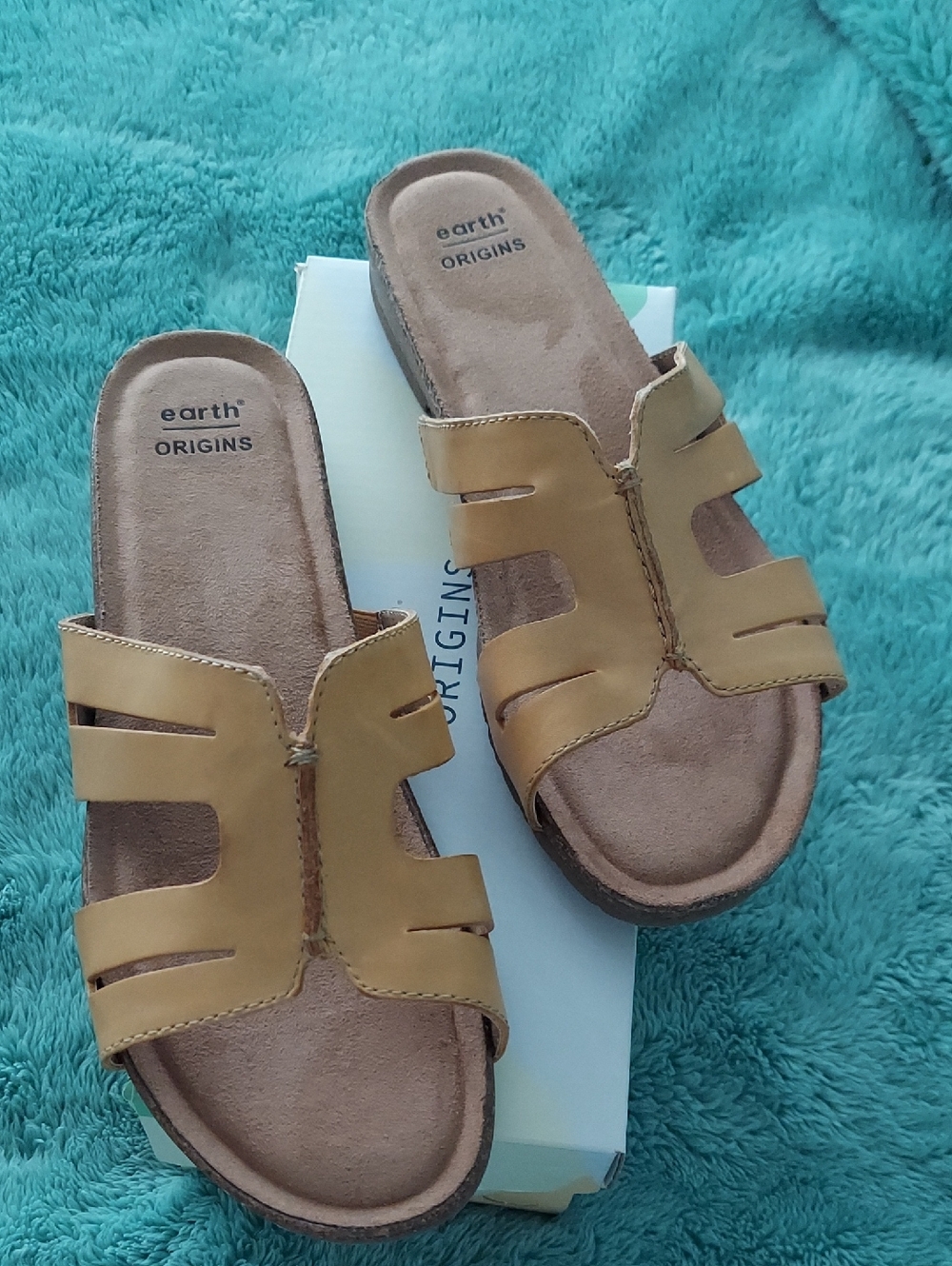Earth Origins Slide Leather Sandals